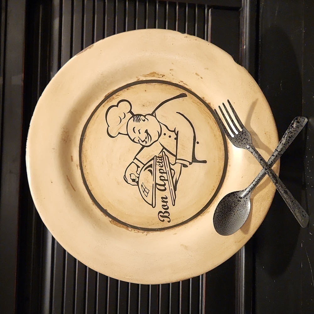 Bon Appétit Display Plate with Stand